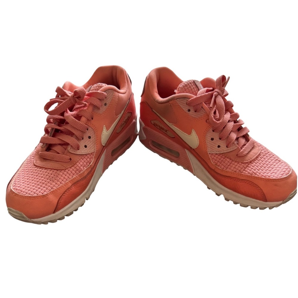 Nike Air Max 90 SE Crimson Bliss Woven Peach Sneakers Running Shoes Kicks 7.5